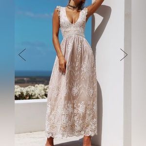 Gold on the ceiling Maxi dress